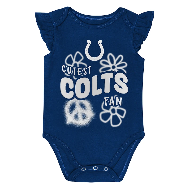 Ensemble deux pièces pour nouveau-né et nourrisson fille, combinaison The Sunshine des Indianapolis Colts
