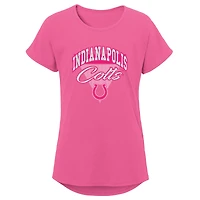 Girls Youth Pink Indianapolis Colts Playtime Dolman T-Shirt