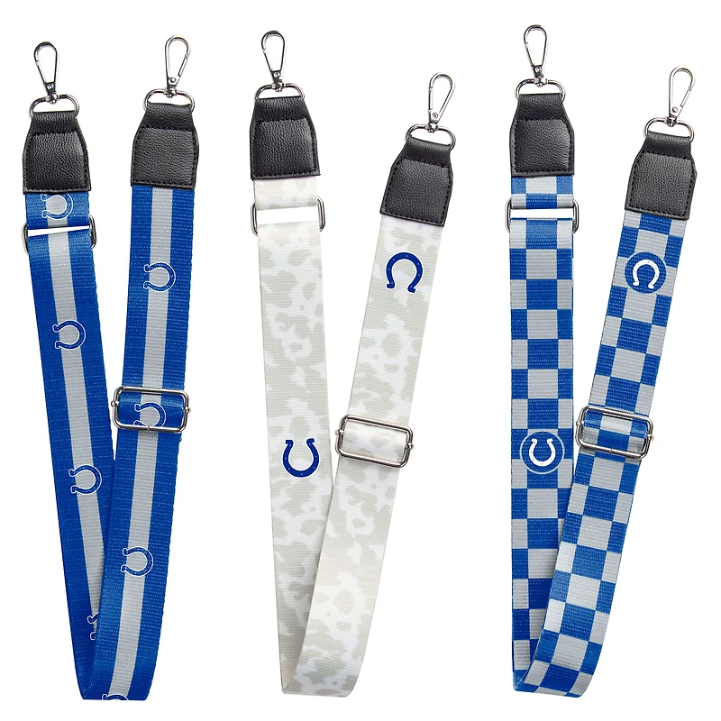 Ensemble de 3 sangles de sac des Colts d'Indianapolis