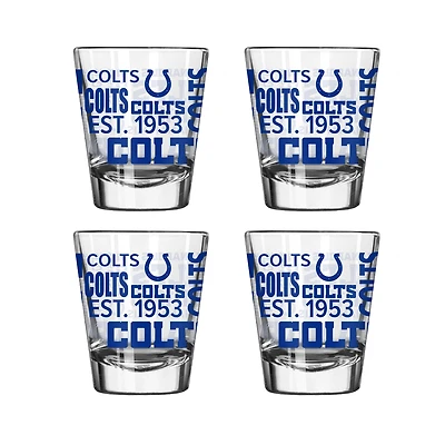 Indianapolis Colts 4-Pack 2oz. Shot Glass Set