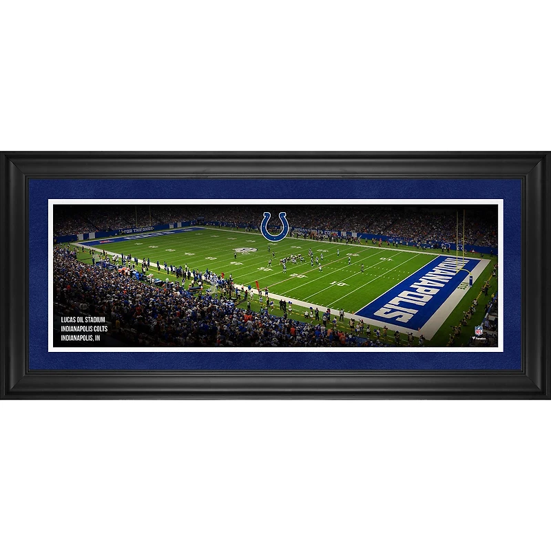 Indianapolis Colts Framed 10" x 30" Lucas Oil Stadium Panoramic Photograph