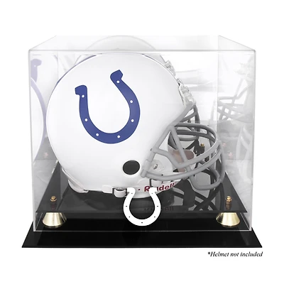 Vitrine pour casque Golden Classic des Colts d'Indianapolis avec fond miroir