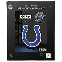 Lampe LED Infinity avec logo des Indianapolis Colts