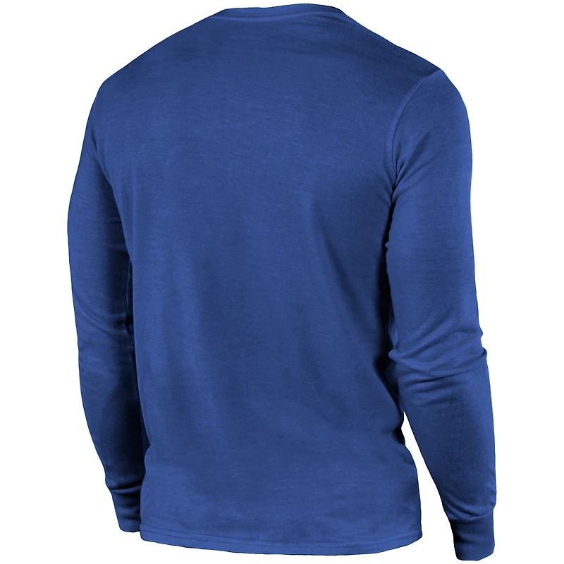 T-Shirt à Manches Longues Indianapolis Colts Majestic Threads Lockup Tri-Blend - Royal