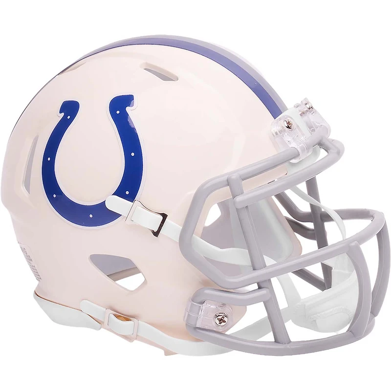 Casque miniature de vitesse de la collection rétro Riddell des Colts d'Indianapolis