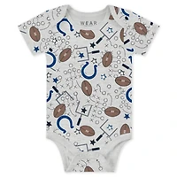 Infant & Newborn WEAR by Erin Andrews Indianapolis Colts Three-Piece Turn Me Around Bodysuits Pant Set