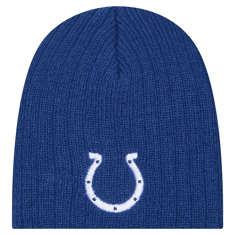 Mini bonnet tricoté pour bébé New Era Royal Indianapolis Colts
