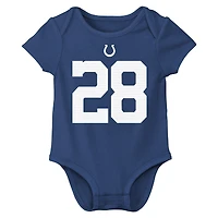Infant Nike Jonathan Taylor Royal Indianapolis Colts Name & Number Bodysuit