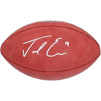 Ballon de football américain professionnel Wilson Duke, couleur, autographié par Jacob Eason (Indianapolis Colts).