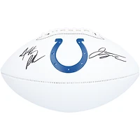 Jonathan Taylor & Anthony Richardson Indianapolis Colts Autographed Franklin White Panel Football 