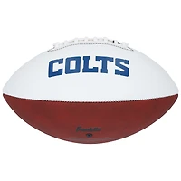 Jonathan Taylor & Daniel Jones Indianapolis Colts Autographed Franklin White Panel Football