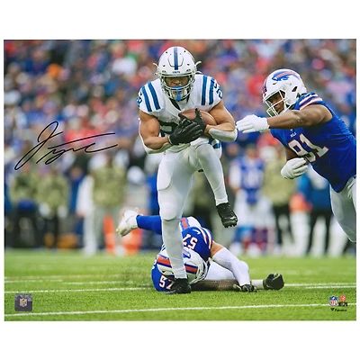 Photo autographiée de Jonathan Taylor (Indianapolis Colts), 40 x 50 cm, 5 touchdowns contre Buffalo