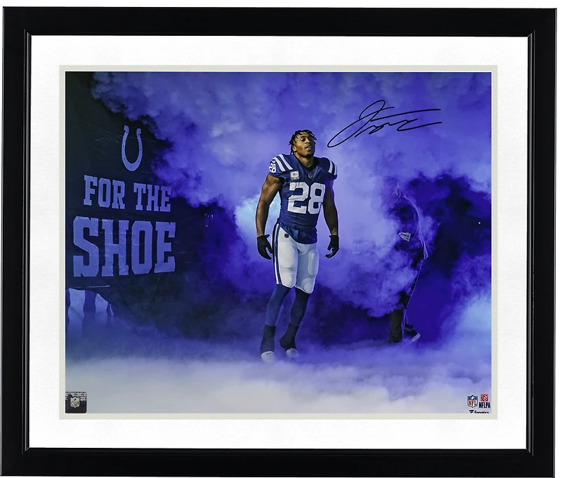 Jonathan Taylor Indianapolis Colts Autographed 16" x 20" Smoke Entrance Photograph