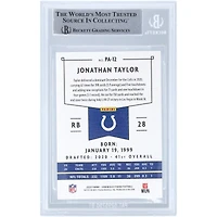 Carte de recrue authentifiée autographiée par Jonathan Taylor Indianapolis Colts 2020 Panini Chronicles #PA-12 Beckett Fanatics