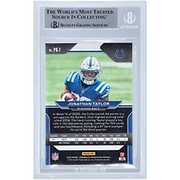 Carte de recrue authentifiée 2020 Panini Chronicles Prizm Black Silver #PB-7 signée Jonathan Taylor Indianapolis Colts par Beckett Fanatics