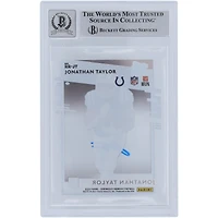 Jonathan Taylor Indianapolis Colts Autographed 2020 Panini Donruss Clearly Rated Rookie #RR-JT Beckett Fanatics Witnessed Authenticated 9/10 Rookie Card