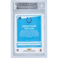 Jonathan Taylor Indianapolis Colts Carte de recrue authentifiée 2020 Panini Donruss Optic Rated Rookie #167 Beckett Fanatics Witnessed