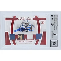 V106832 COLT Jonathan Taylor Indianapolis Colts Autographié 2020 Panini Flawless Ruby Rookie Showcase Matériaux 4 Couleurs Quad Relic #RS13 #10/15 Beckett Fanatics Witnessed Authenticated 9/10 Rookie Card 28 Jonathan Taylor AUT PAA TRADING CARDS 45646 AUTTRC CA01F06896 #46