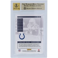 Carte de recrue autographiée 2020 Panini Luminance Teal #215 Beckett Fanatics Witnessed Authenticated 9.5/10 Rookie des Indianapolis Colts de Jonathan Taylor