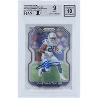 V106832 COLT Jonathan Taylor Indianapolis Colts Carte Panini Prizm 2020 autographiée #332 Beckett Fanatics Witnessed Authenticated 9/10 Rookie 28 Jonathan Taylor AUT PAA TRADING CARDS 45646 AUTTRC CA01F06898 #48