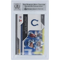 Jonathan Taylor Indianapolis Colts Autographié 2020 Panini Prizm Rookie Gear Relic #4 Beckett Fanatics Witnessed Authenticated 10 Card