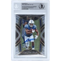 Carte de recrue authentifiée autographiée par Jonathan Taylor Indianapolis Colts 2020 Panini Select Club Level #253 Beckett Fanatics