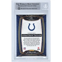 Carte de recrue authentifiée autographiée par Jonathan Taylor Indianapolis Colts 2020 Panini Select Club Level #253 Beckett Fanatics