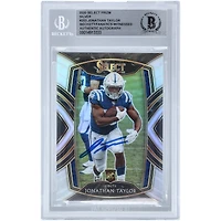 Carte de recrue authentifiée autographiée par Jonathan Taylor Indianapolis Colts 2020 Panini Select Club Level Silver Prizm #253 Beckett Fanatics