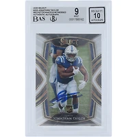 Jonathan Taylor Indianapolis Colts Autographed 2020 Panini Select #253 Beckett Fanatics Witnessed Authenticated 9/10 Rookie Card