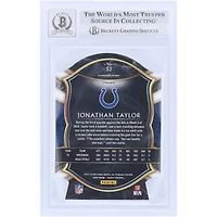 Jonathan Taylor Indianapolis Colts Autographié 2020 Panini Select Purple Die Cut Prizm #53 Beckett Fanatics Witnessed Authenticated 10 Rookie Card