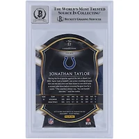Jonathan Taylor Indianapolis Colts Autographié 2020 Panini Select Purple Prizm Die Cut #53 Beckett Fanatics Witnessed Authenticated 9/10 Rookie Card