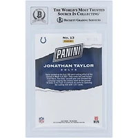 Jonathan Taylor Indianapolis Colts Autographed 2022 Panini National Convention Purple #13 #/25 Beckett Fanatics Witnessed Authenticated 10 Card