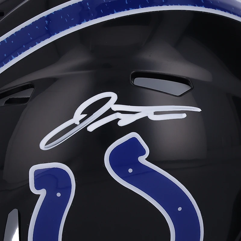 Casque mini Alternate Speed ​​noir autographié par Jonathan Taylor Indianapolis Colts 2023