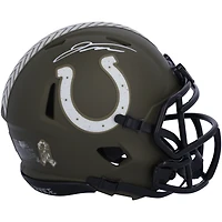 Casque mini-speed autographié 2023 Salute to Service des Indianapolis Colts de Jonathan Taylor