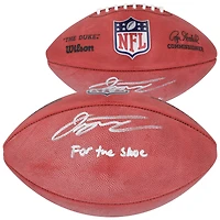 Ballon de football Duke en couleur autographié par Jonathan Taylor des Indianapolis Colts avec l'inscription « For The Shoe »