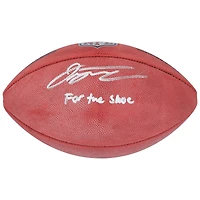 Ballon de football Duke en couleur autographié par Jonathan Taylor des Indianapolis Colts avec l'inscription « For The Shoe »