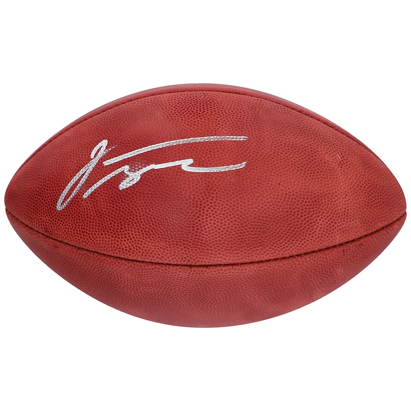 Ballon de football autographié par Jonathan Taylor Indianapolis Colts pour le match Duke