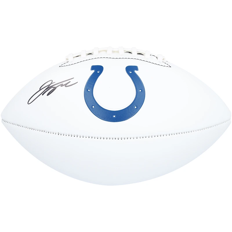 Jonathan Taylor Indianapolis Colts Autographed Franklin White Panel Football 