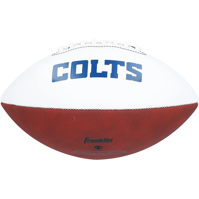 Jonathan Taylor Indianapolis Colts Autographed Franklin White Panel Football 