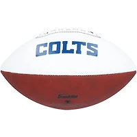 Jonathan Taylor Indianapolis Colts Autographed Franklin White Panel Football 