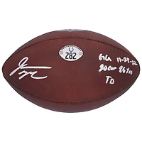 V106832 COLT Jonathan Taylor Ballon de football autographié Indianapolis Colts utilisé lors du match contre les Steelers de Pittsburgh le 28 novembre 2022 avec plusieurs inscriptions 28 Jonathan Taylor AUTGU FOOTBALL 45714 AUTGMUEQU GUFBFB7620 #3