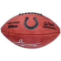 Ballon de football professionnel Duke métallique autographié par Jonathan Taylor Indianapolis Colts
