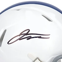 Casque Speed ​​Mini dédicacé par Jonathan Taylor Indianapolis Colts avec logo rétro de la saison 2021 de Riddell
