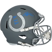 Jonathan Taylor Indianapolis Colts Autographed Riddell 2024 Slate Speed Replica Helmet with "For The Shoe" Inscription