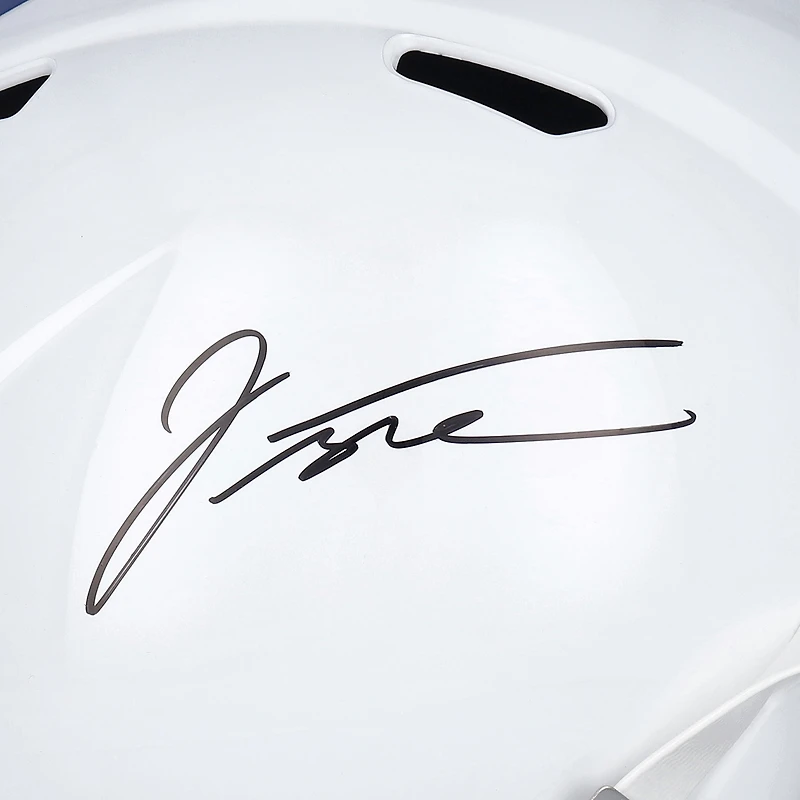 Casque réplique autographié du logo Riddell Speed ​​de Jonathan Taylor Indianapolis Colts