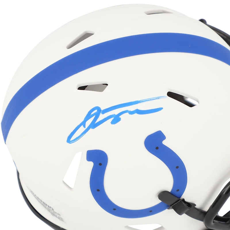 Jonathan Taylor Indianapolis Colts Autographed Riddell Lunar Eclipse Alternate Speed Mini Helmet