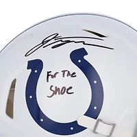 Casque authentique Riddell Speed ​​autographié par Jonathan Taylor Indianapolis Colts avec inscription « For the Shoe »