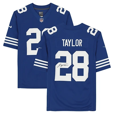 Maillot alternatif Nike Royal dédicacé par Jonathan Taylor Indianapolis Colts