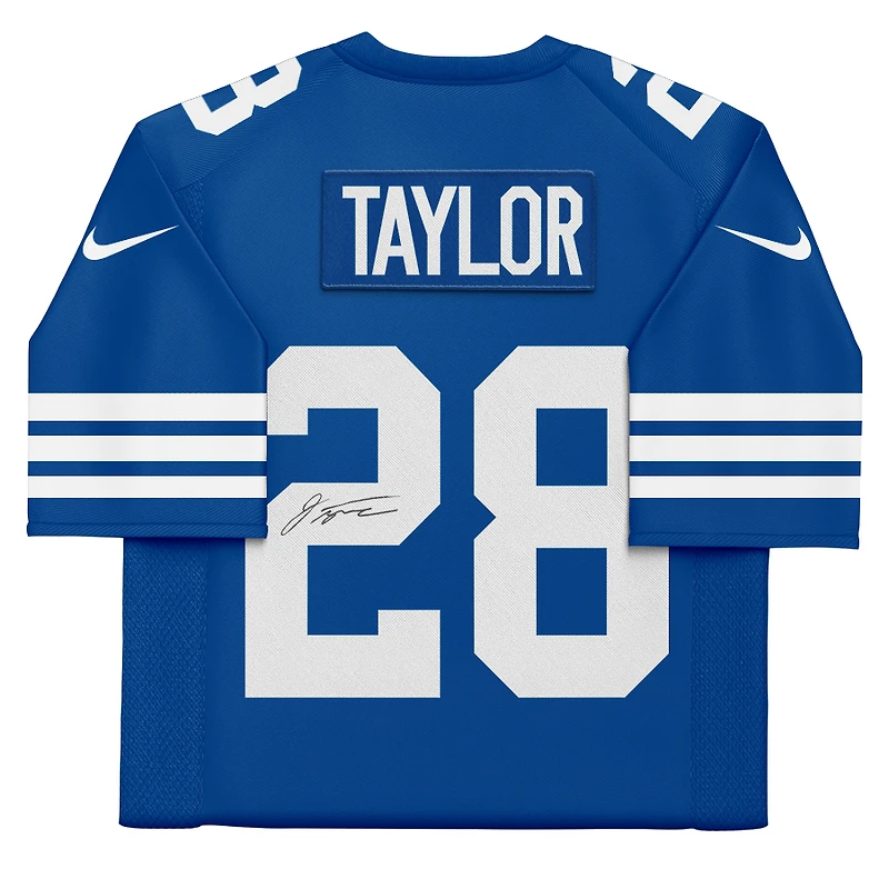 Maillot alternatif Nike Royal dédicacé par Jonathan Taylor Indianapolis Colts