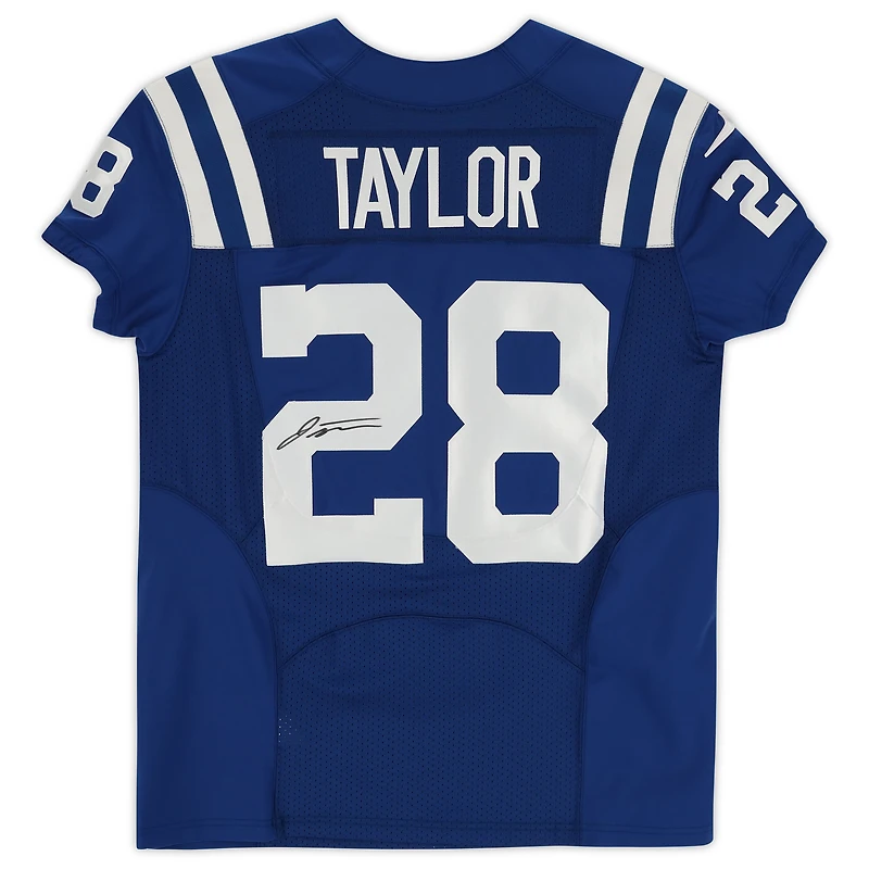 Maillot Nike Elite Royal autographié par Jonathan Taylor Indianapolis Colts